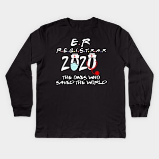 er registra 2020 the ones who saved the world 2020 -er registrar gift Kids Long Sleeve T-Shirt